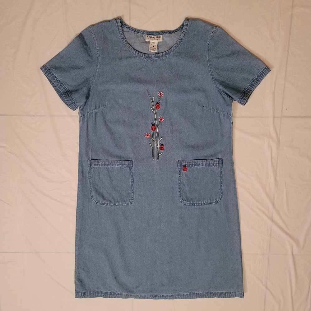 Country Store Jean Dress Size Medium